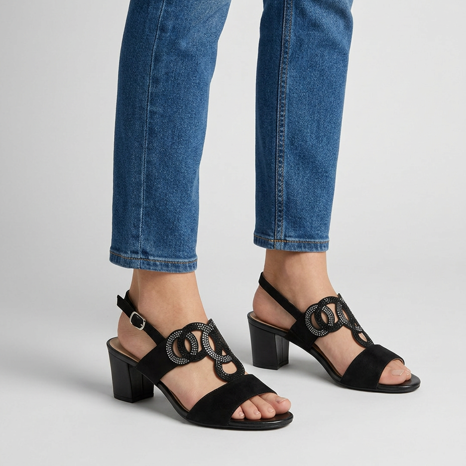 Gea - Sandalia cómoda para mujer con tacón
