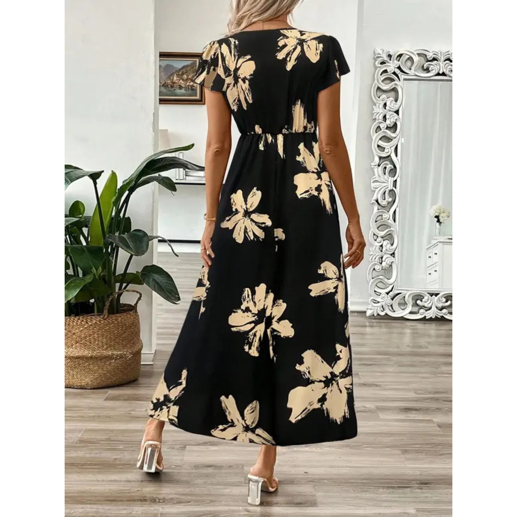 ODESSA™ | VESTIDO ELEGANTE CON ESTAMPADO DE HOJAS