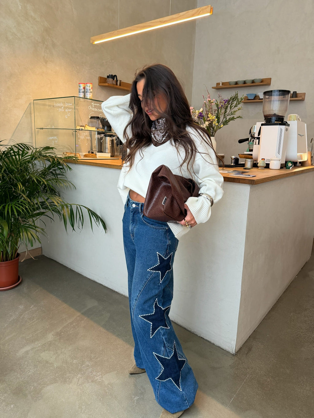STELLA | Jeans Estrellas Azul Oscuro
