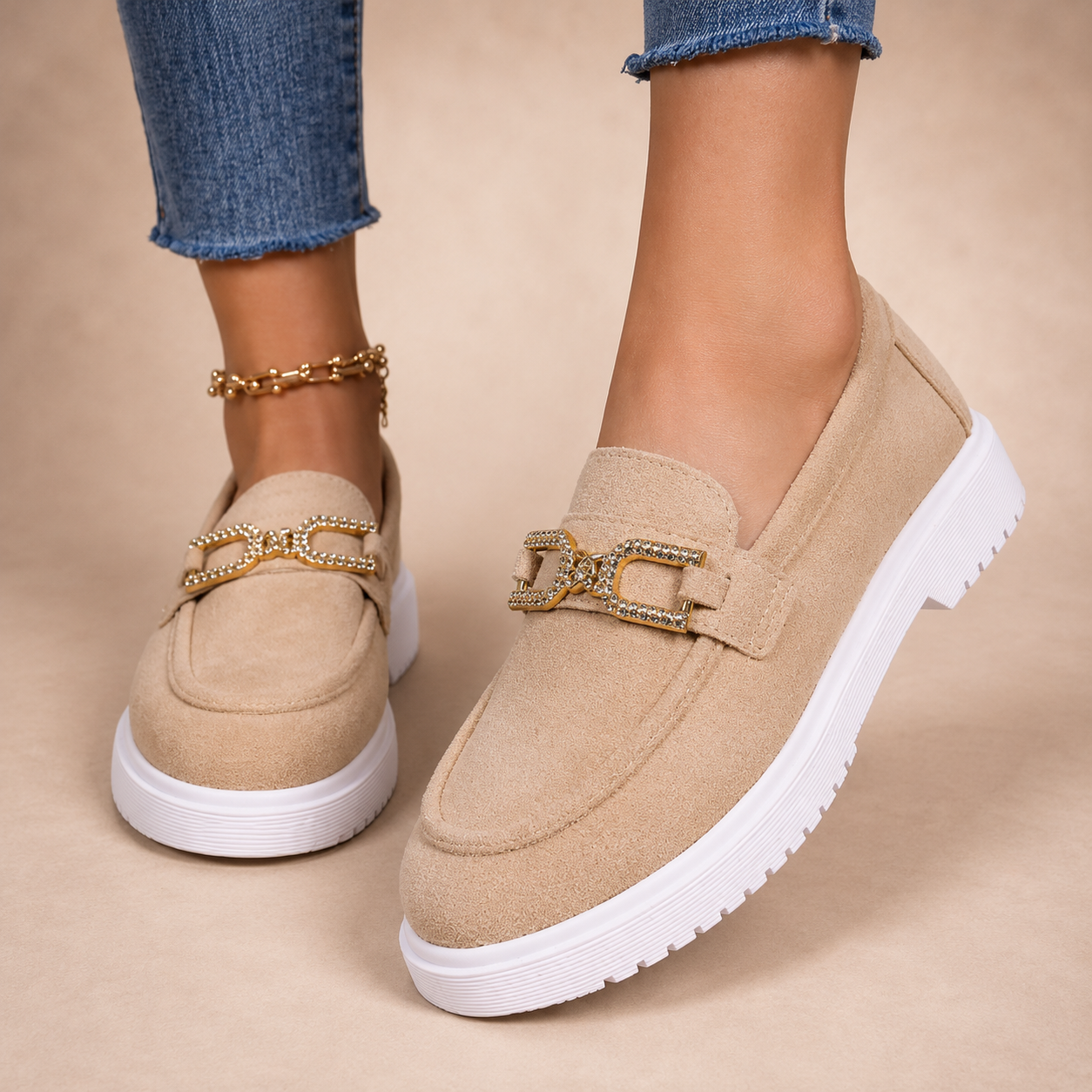 Diana | Zapatillas deportivas tipo mocasín.