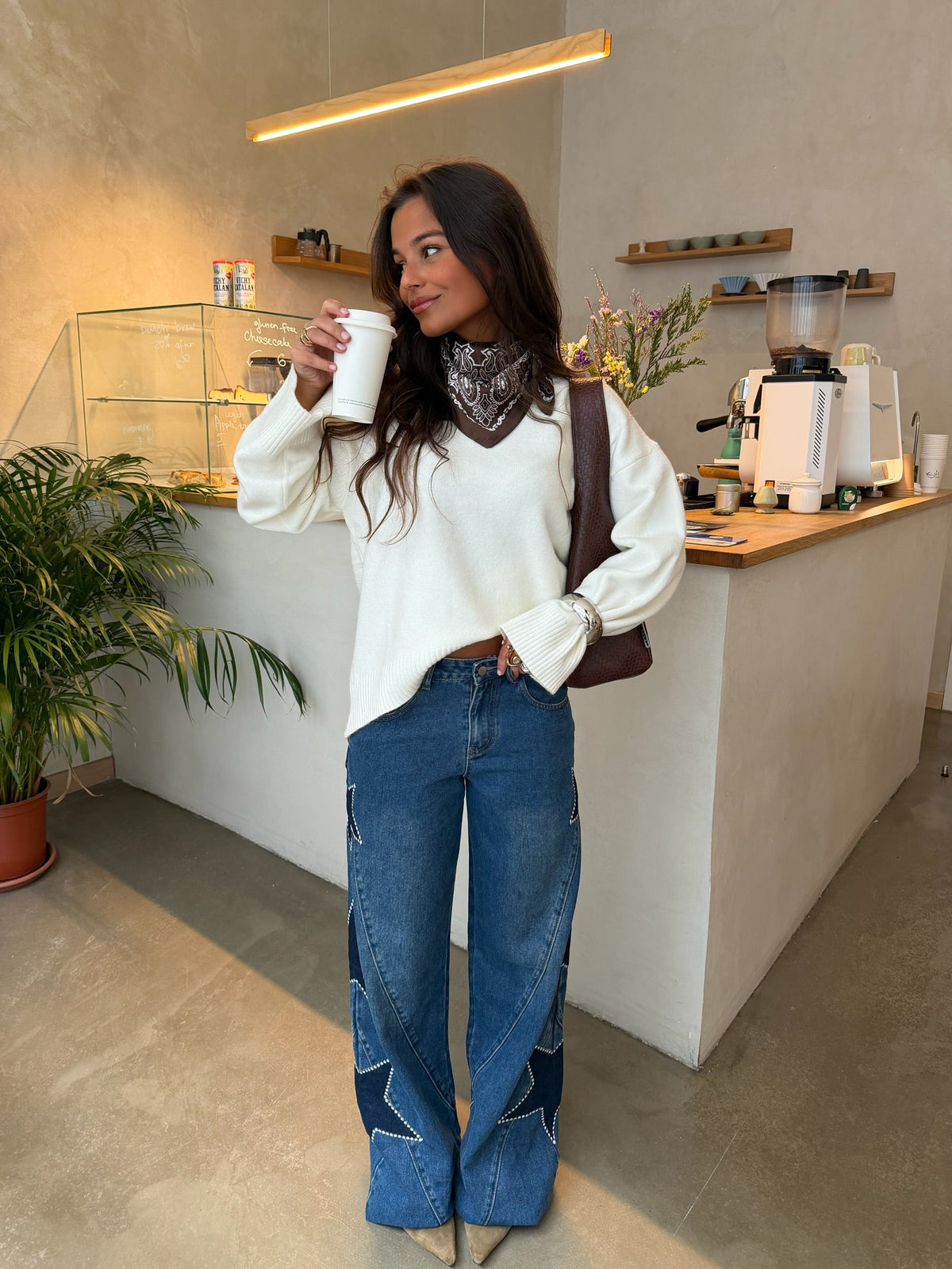 STELLA | Jeans Estrellas Azul Oscuro