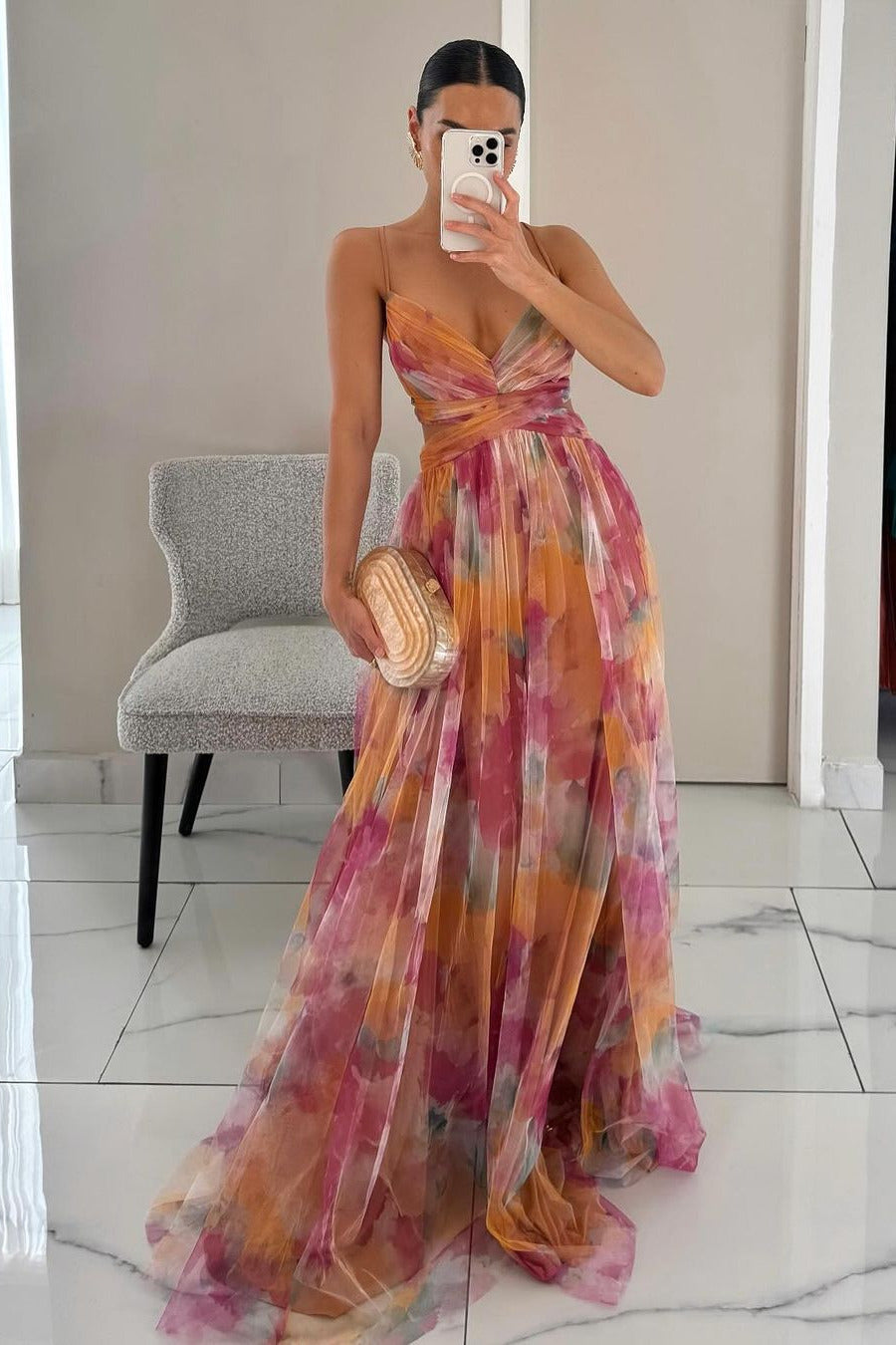 VESTIDO ELEGANTE FLORAL