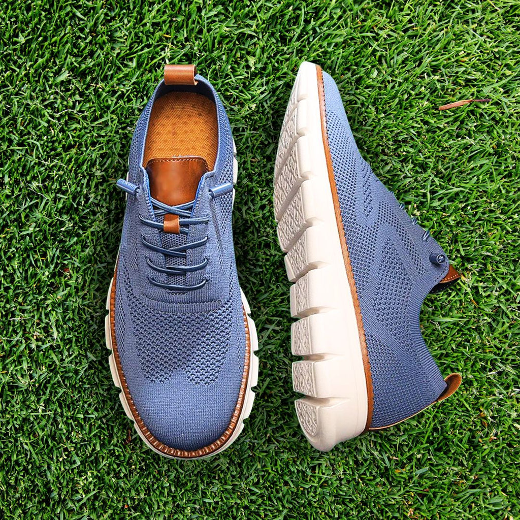 Zapatos Transpirables Ultracomfort: Azul-blanco