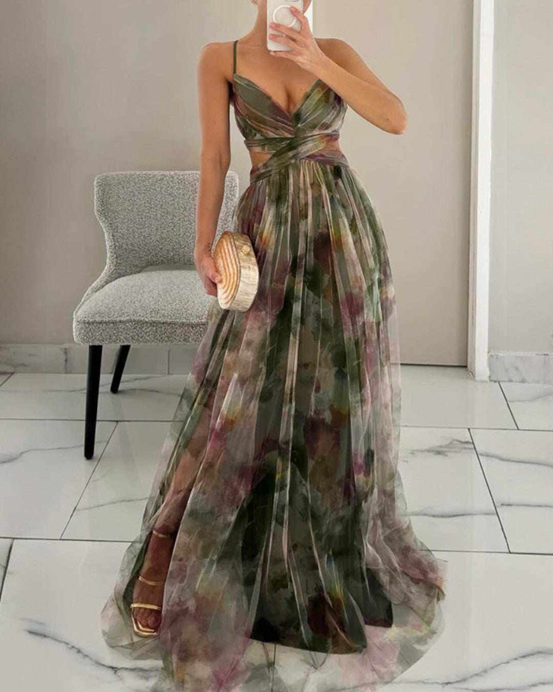VESTIDO ELEGANTE FLORAL