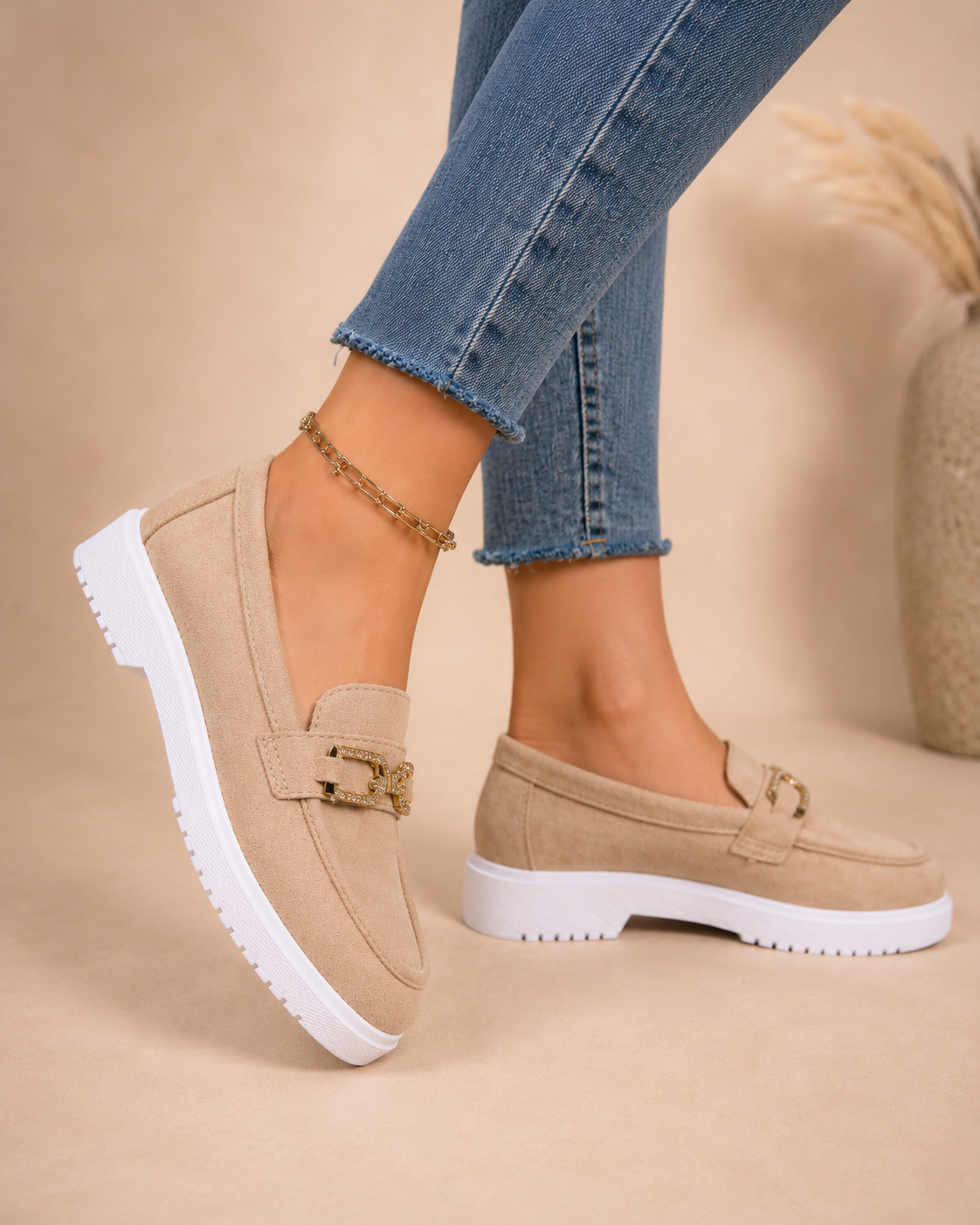 Diana | Zapatillas deportivas tipo mocasín.