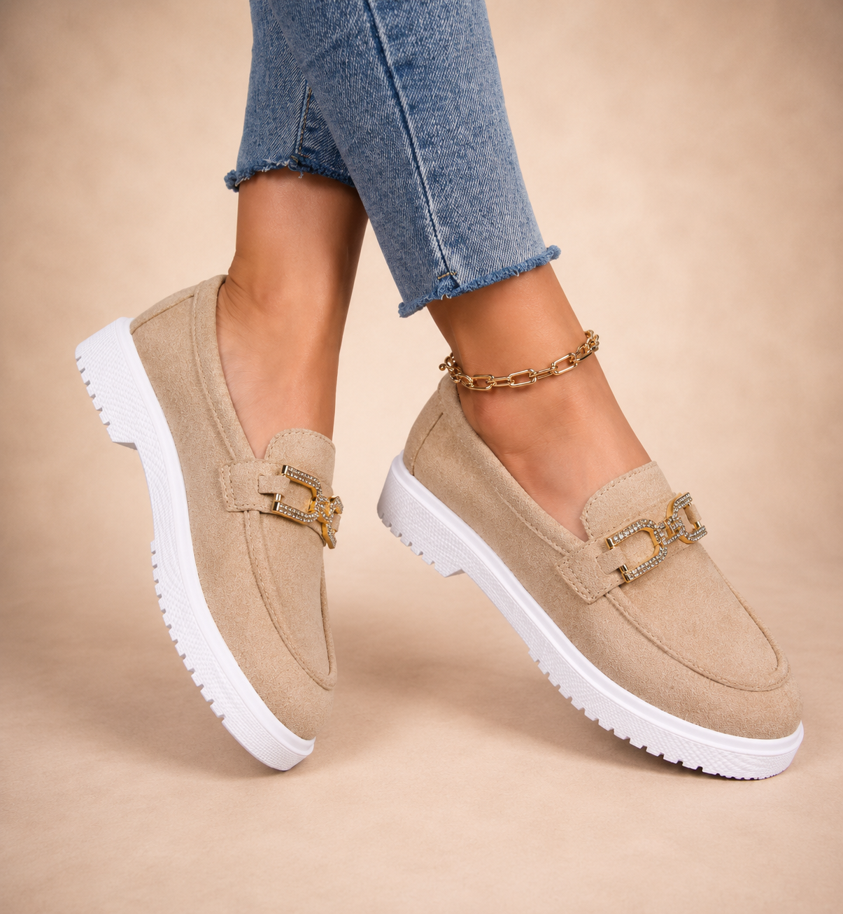 Diana | Zapatillas deportivas tipo mocasín.