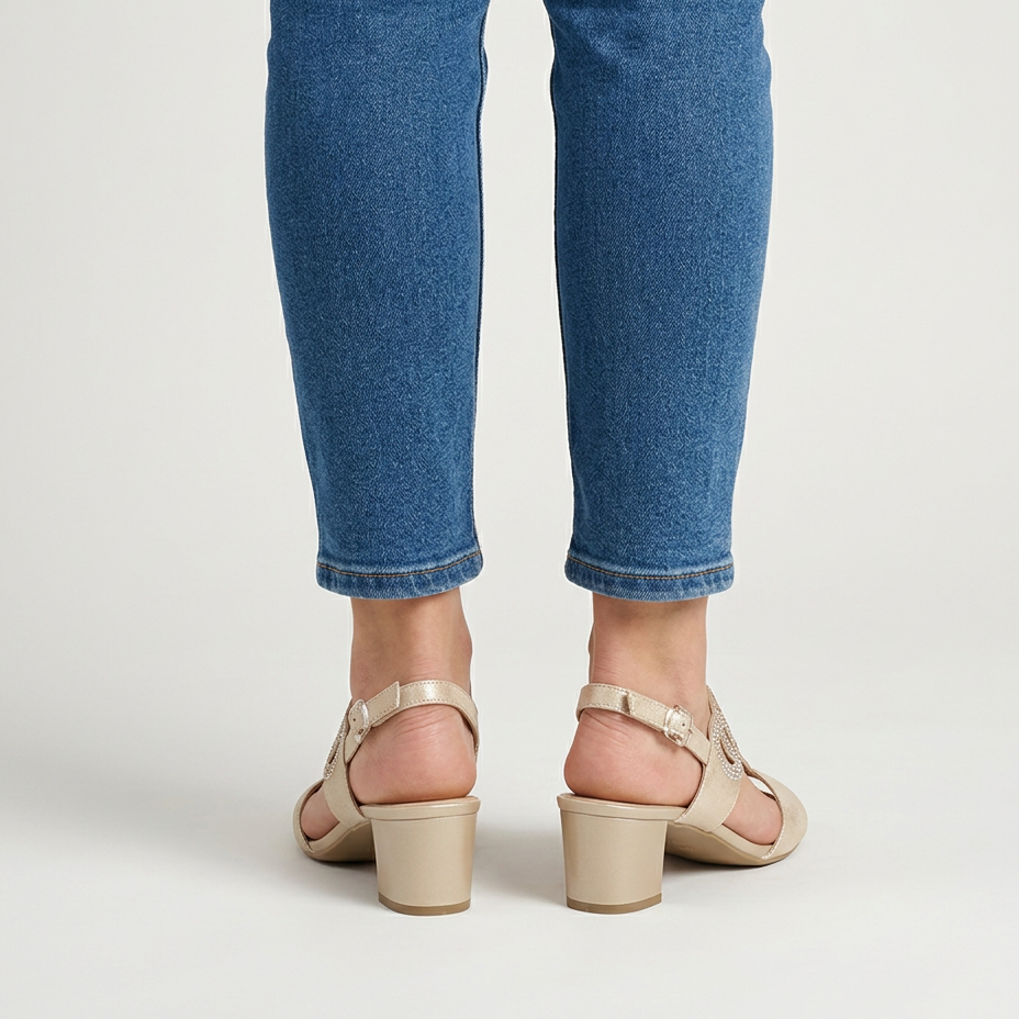 Gea - Sandalia cómoda para mujer con tacón