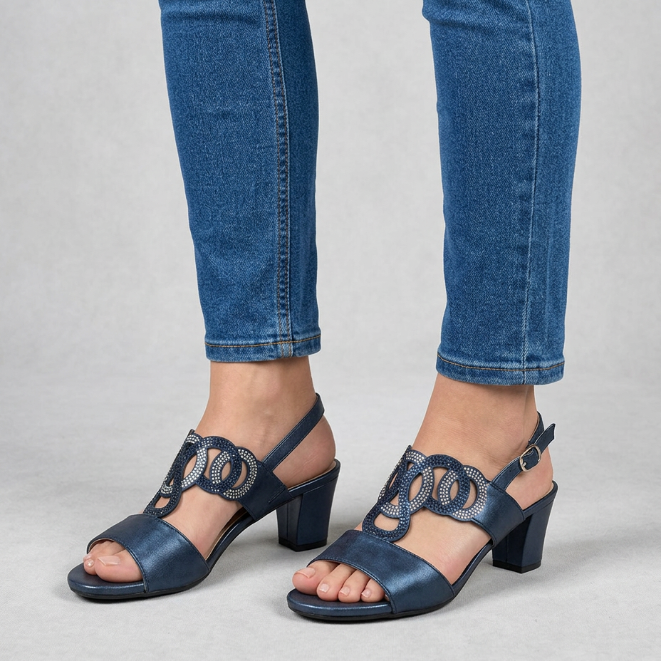 Gea - Sandalia cómoda para mujer con tacón