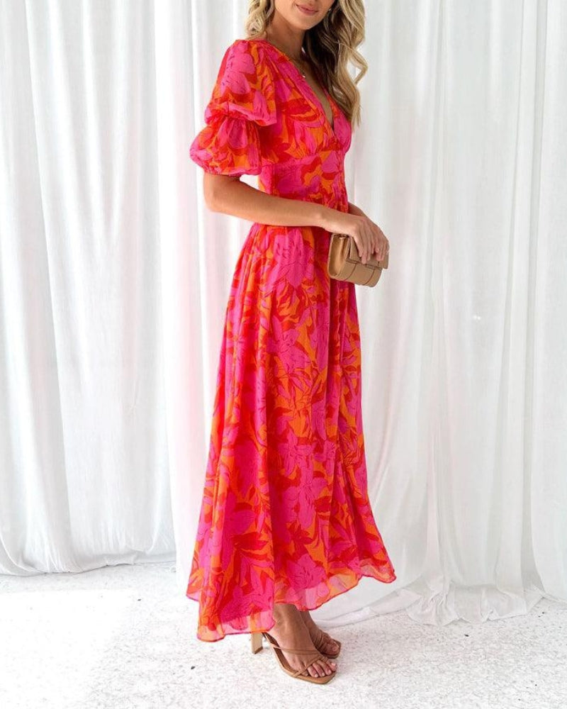VESTIDO ATARDECER CORAL