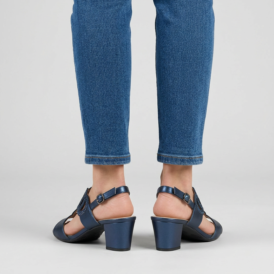 Gea - Sandalia cómoda para mujer con tacón