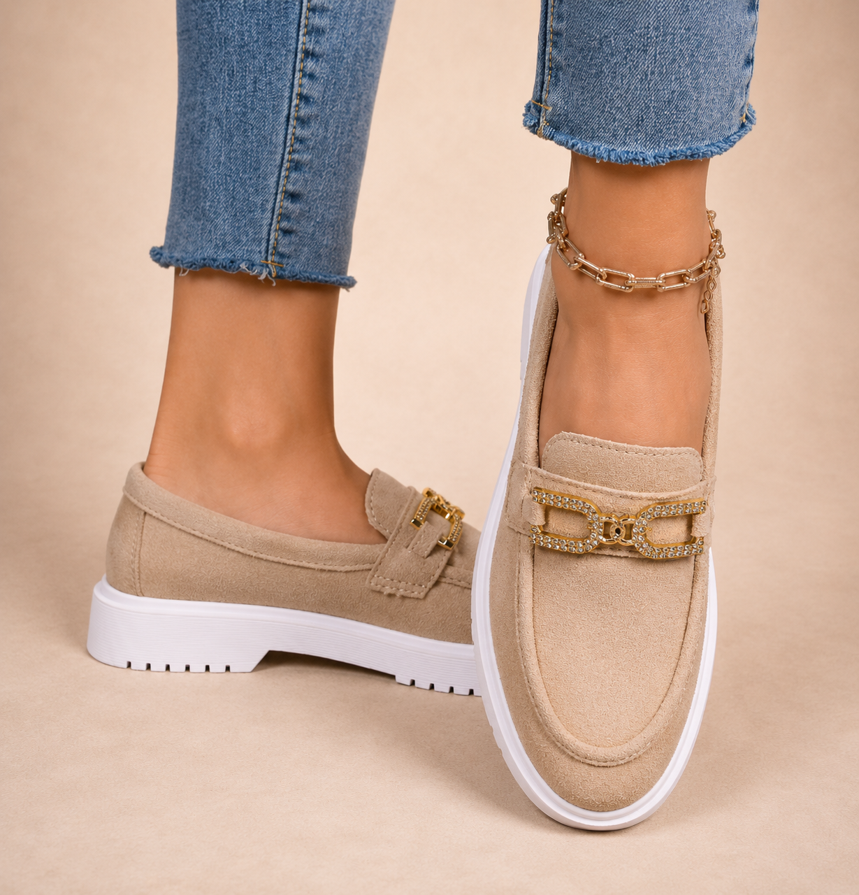 Diana | Zapatillas deportivas tipo mocasín.