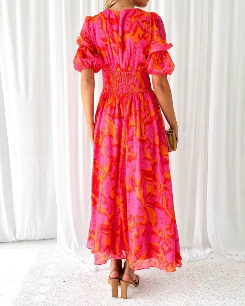 VESTIDO ATARDECER CORAL