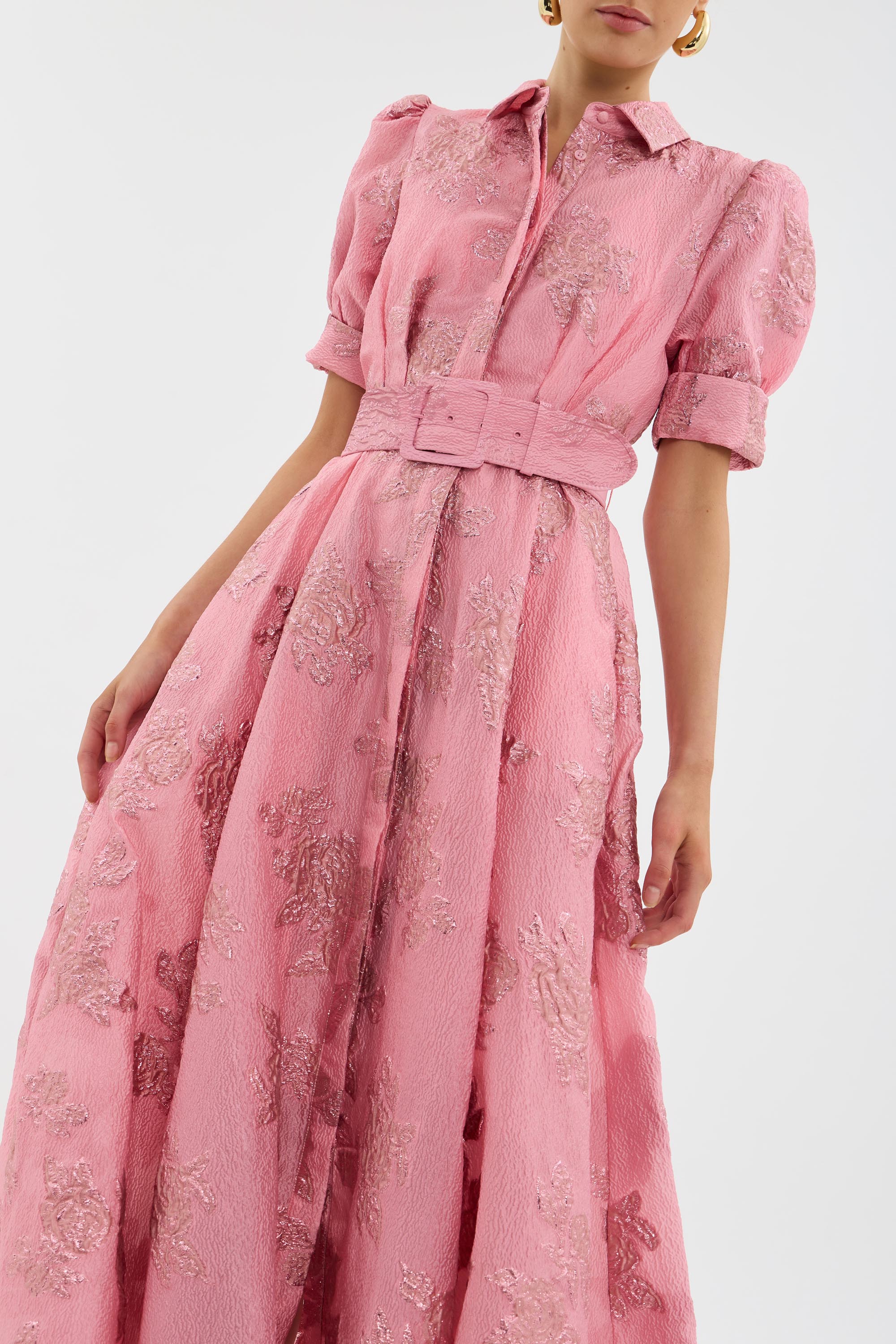 ANABELLA - VESTIDO CON MANGAS ABULLONADAS