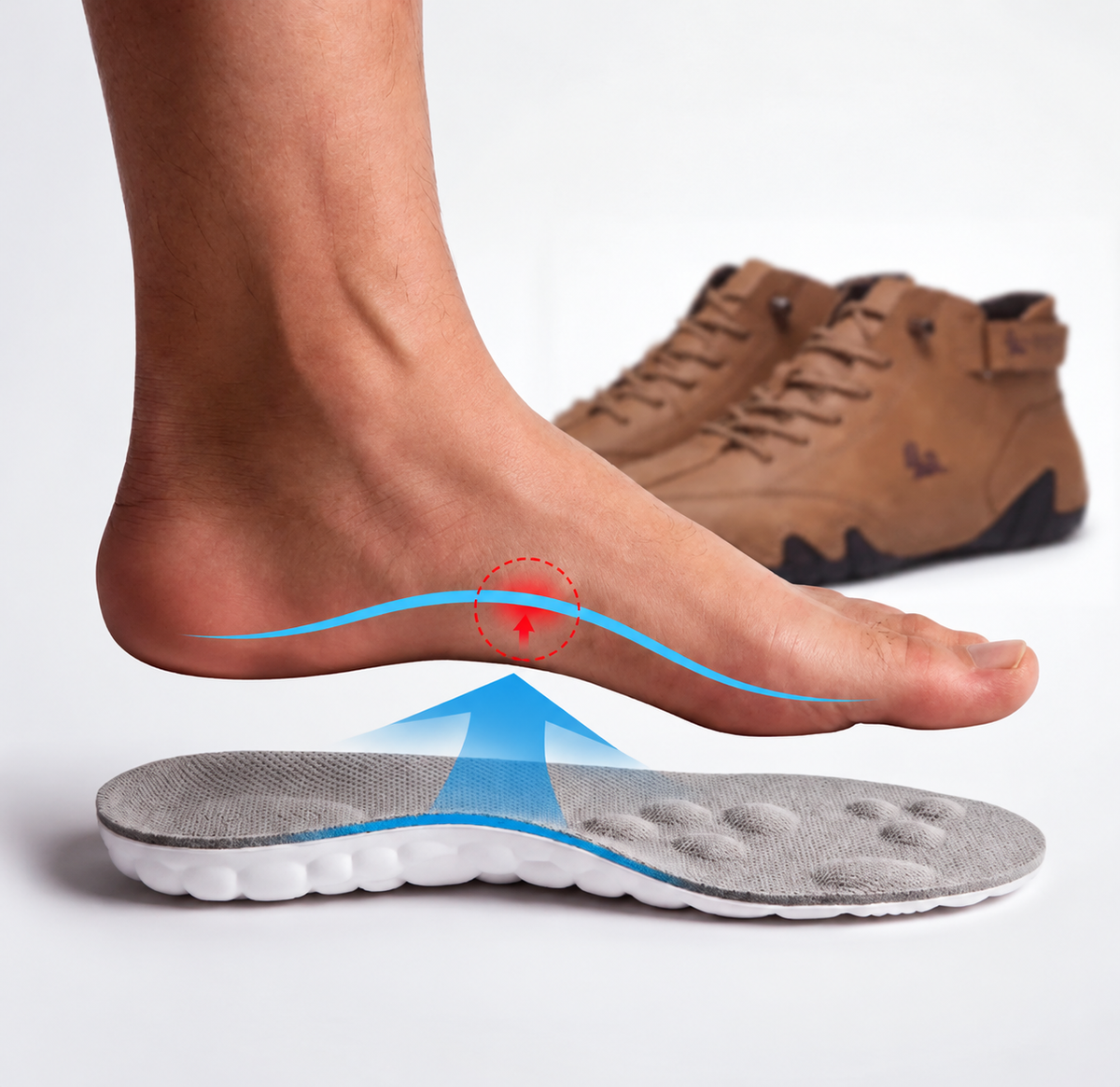 RENZO ALIVIO | Zapatos Ortopédicos Transpirables Unisex Blanco