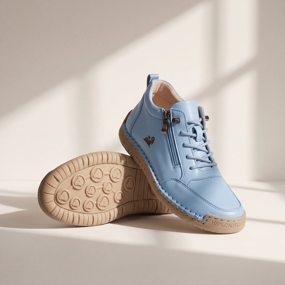 NOVA | Zapatillas ortopédicas cómodas con cremallera Azul