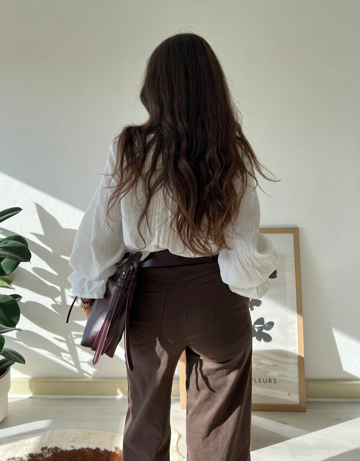 VITTORIA | Denim De Tachuelas Marrón