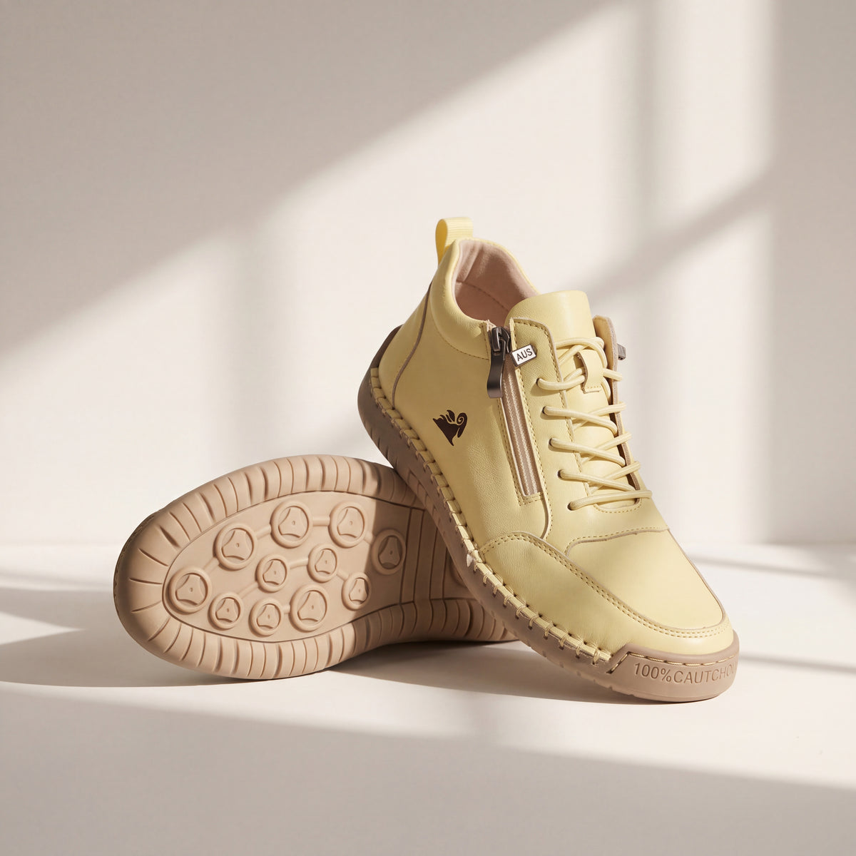 NOVA | Zapatillas ortopédicas cómodas con cremallera Amarillo