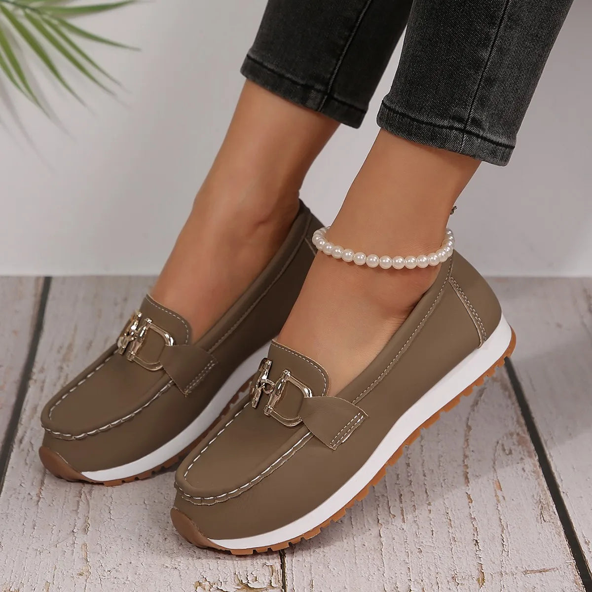 Rosa | Mocasines finos elegantes.