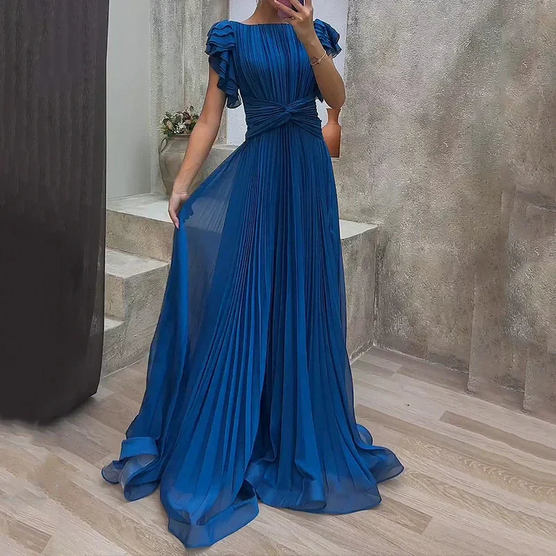 LORE | VESTIDO DE NOCHE PLISADO