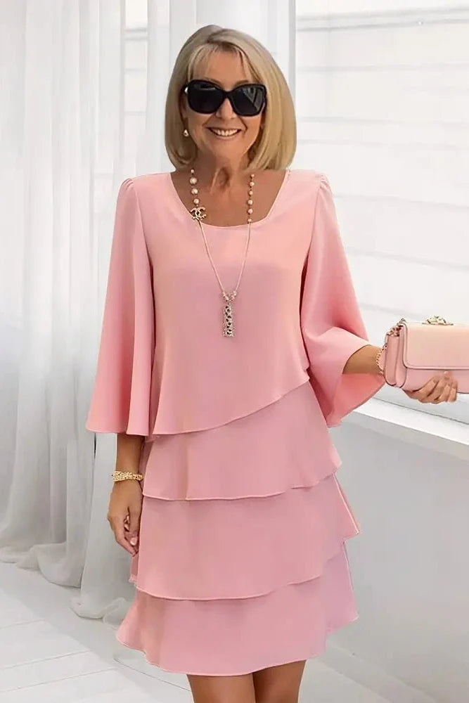 ELISA – VESTIDO ELEGANTE CON VOLANTES