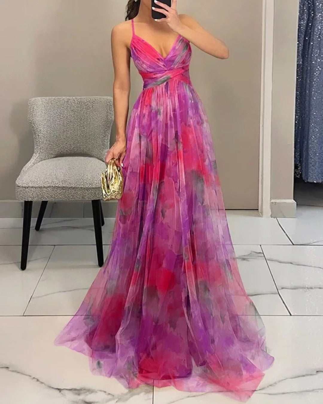 VESTIDO ELEGANTE FLORAL