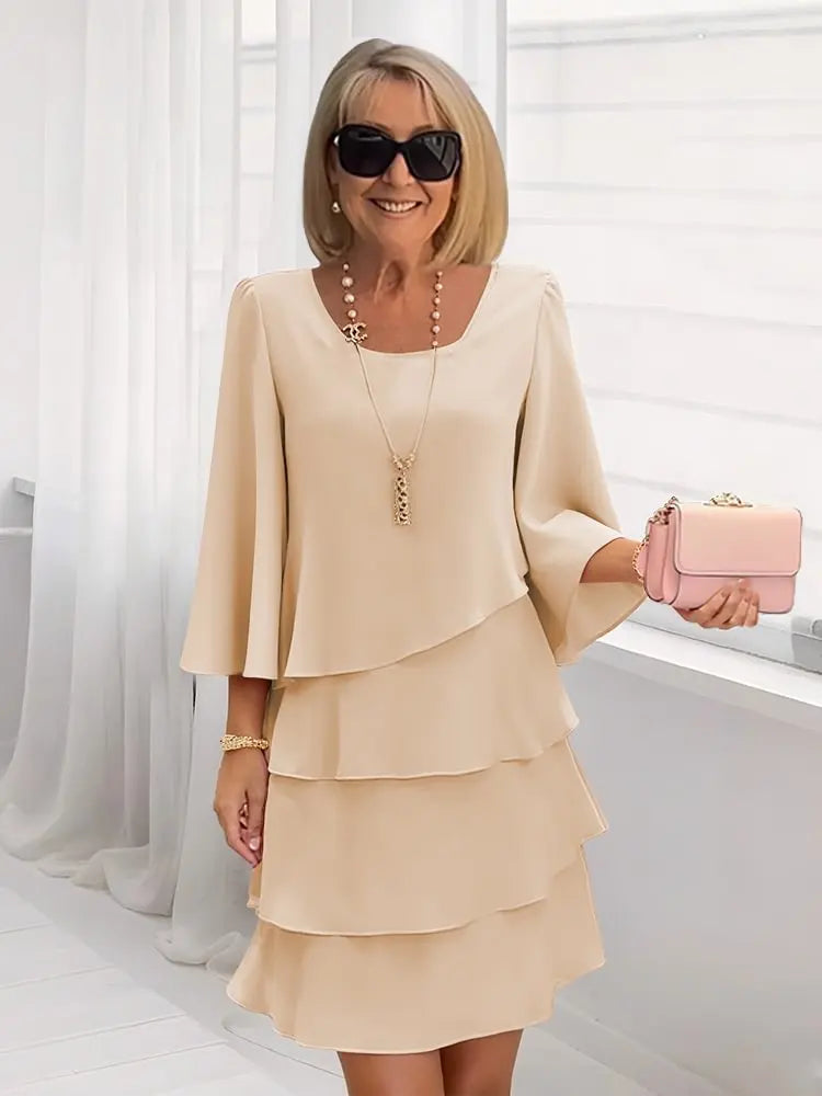 ELISA – VESTIDO ELEGANTE CON VOLANTES