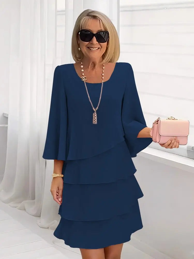 ELISA – VESTIDO ELEGANTE CON VOLANTES