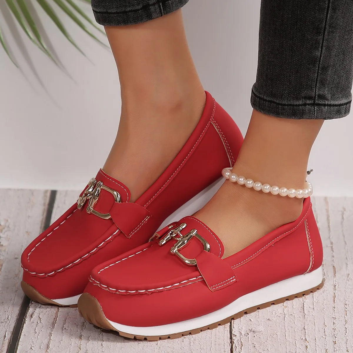 Rosa | Mocasines finos elegantes.