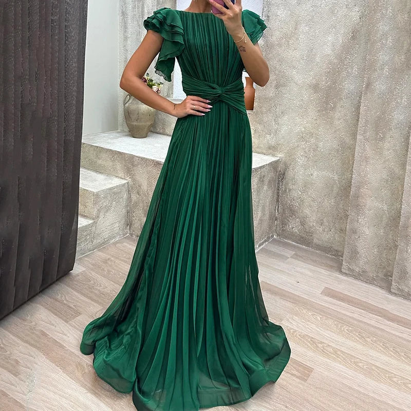 LORE | VESTIDO DE NOCHE PLISADO