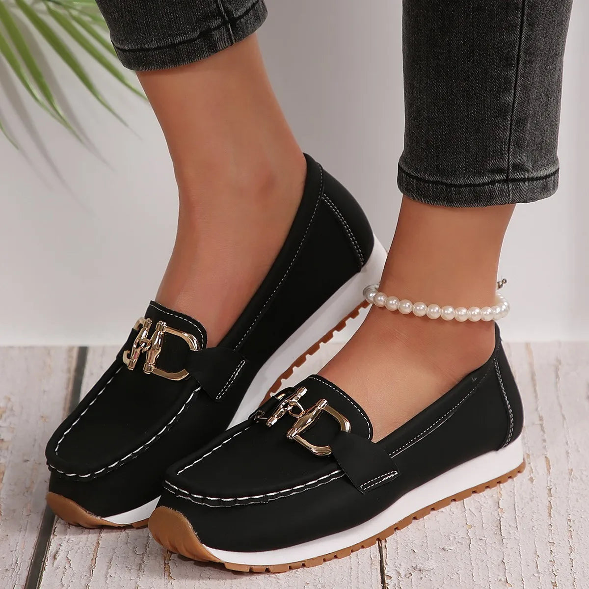 Rosa | Mocasines finos elegantes.