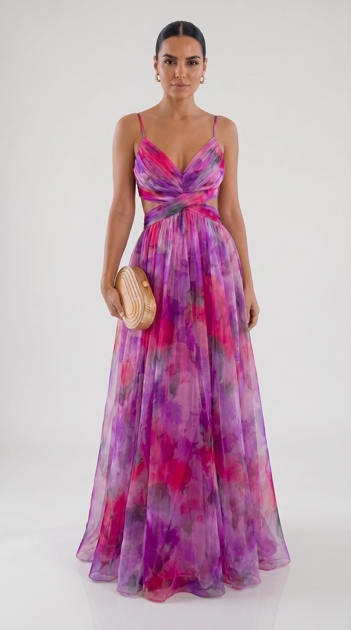 GISELLE | Precioso vestido largo con estampado floral
