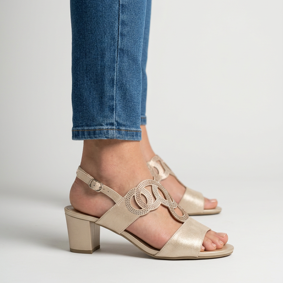 Gea - Sandalia cómoda para mujer con tacón