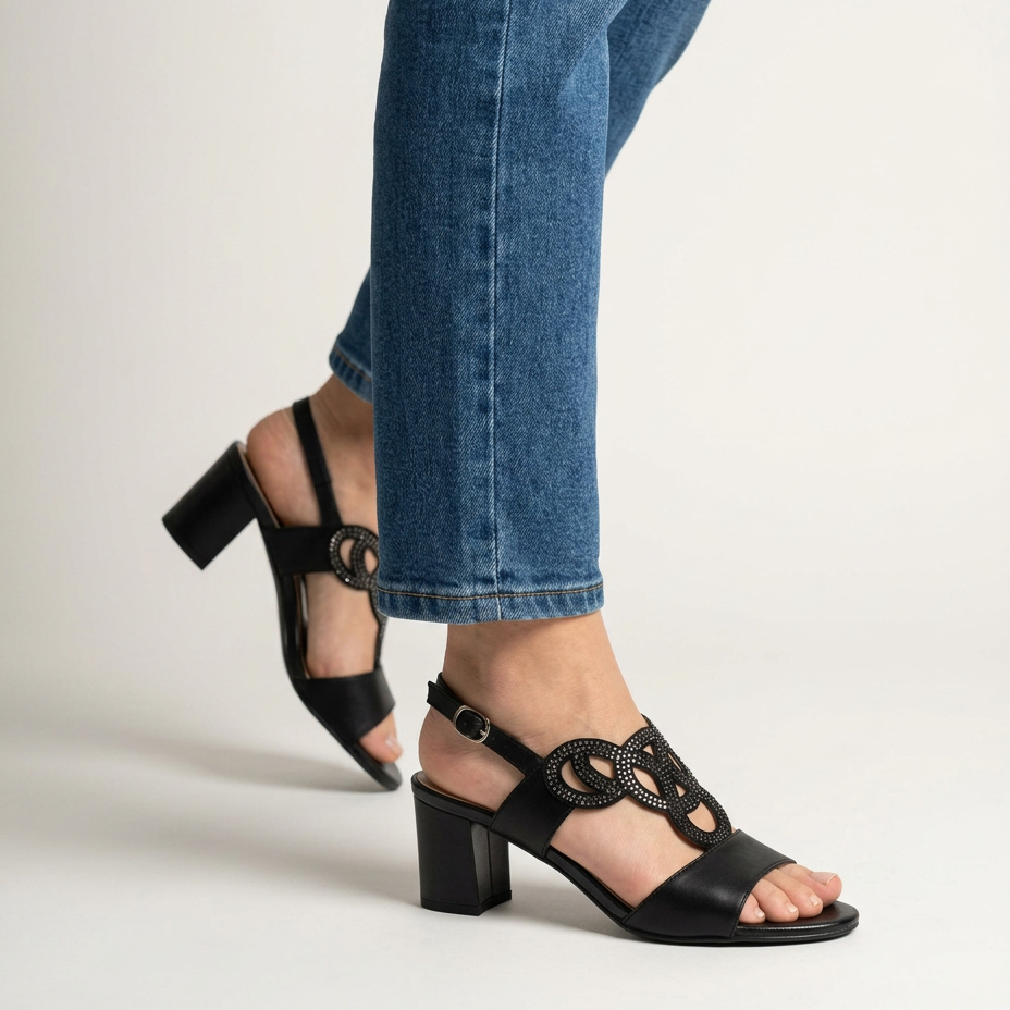 Gea - Sandalia cómoda para mujer con tacón