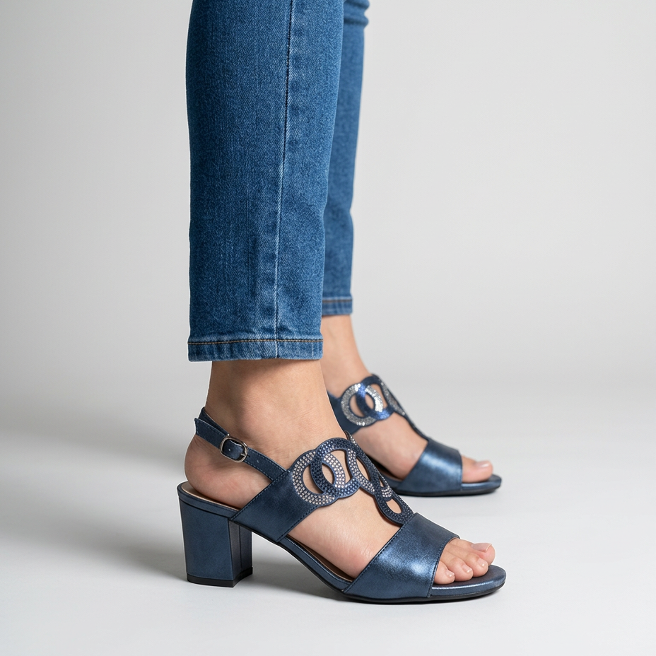 Gea - Sandalia cómoda para mujer con tacón