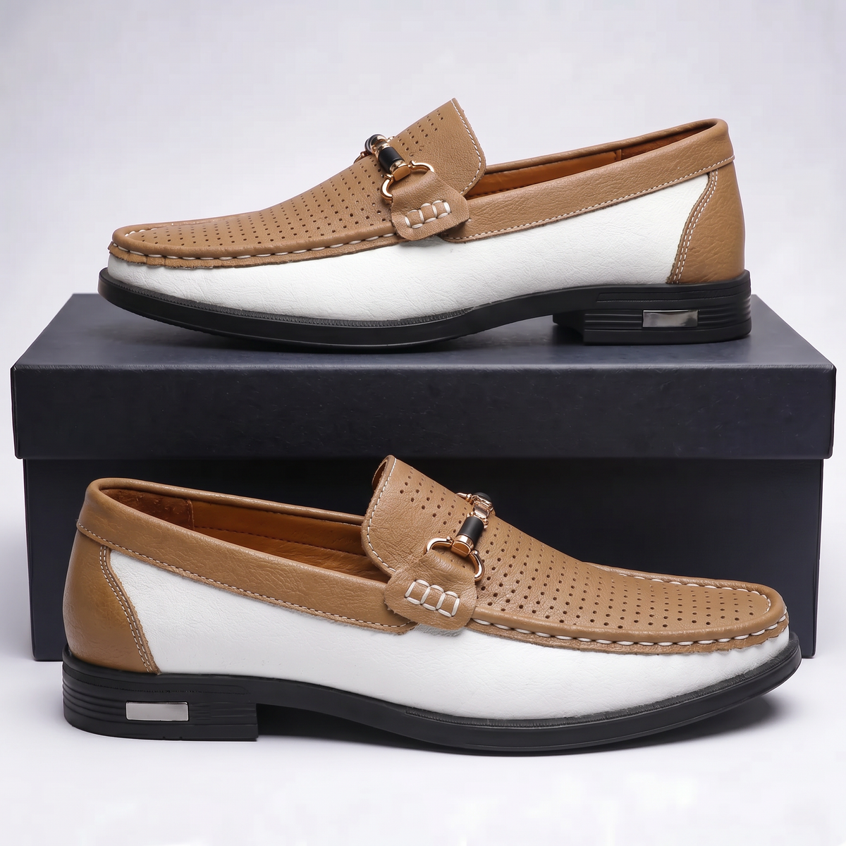 DIEGO | Mocasines de Piel Multicolor