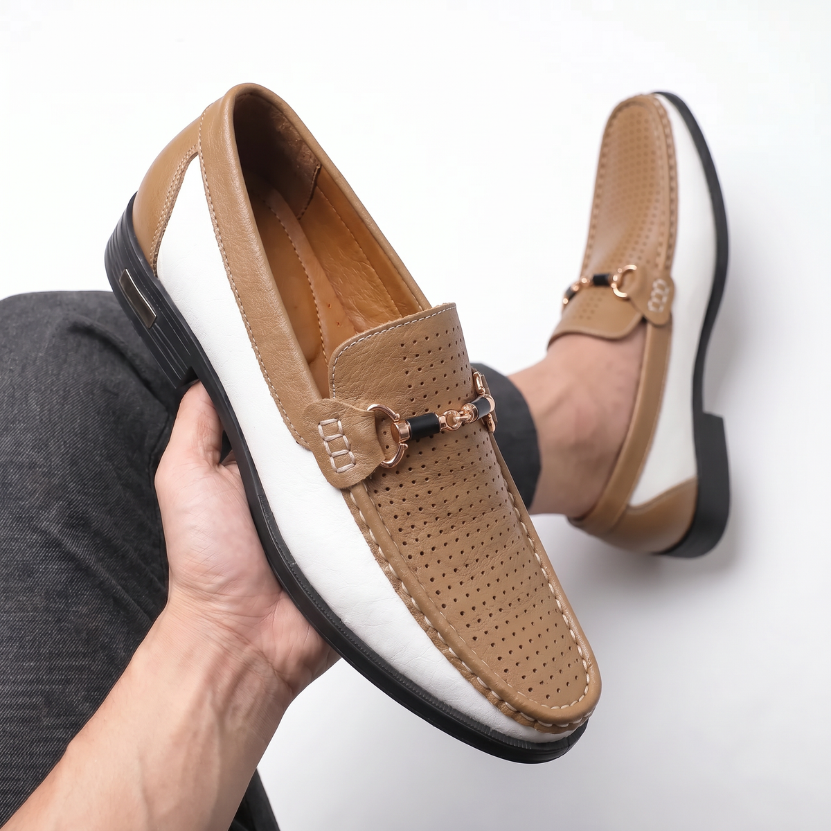 DIEGO | Mocasines de Piel Multicolor