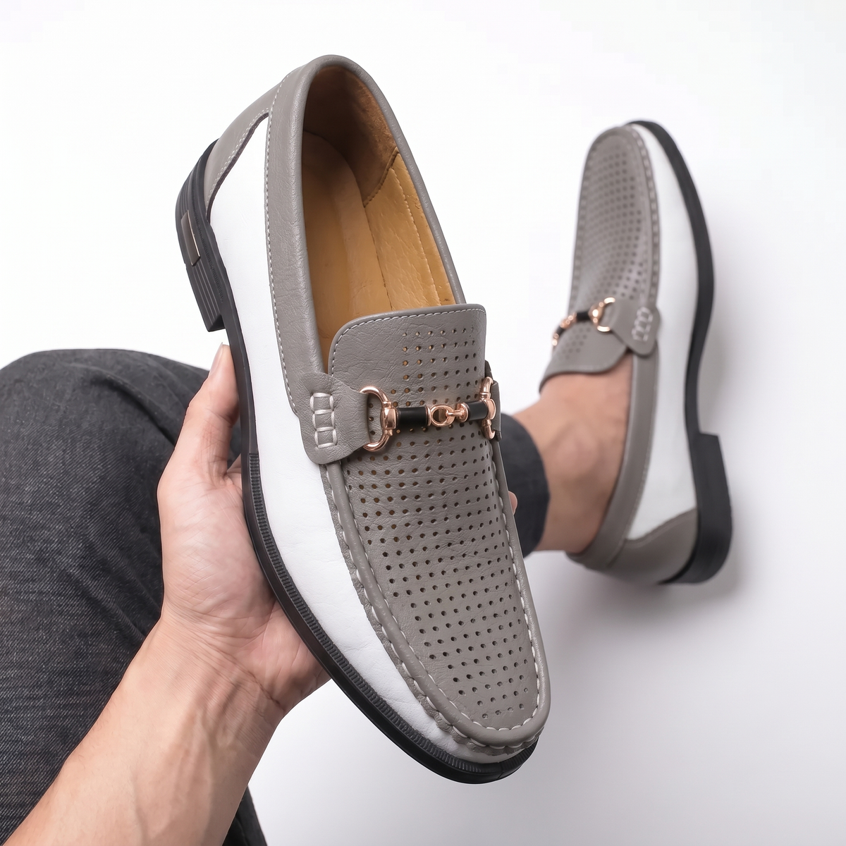 DIEGO | Mocasines de Piel Multicolor