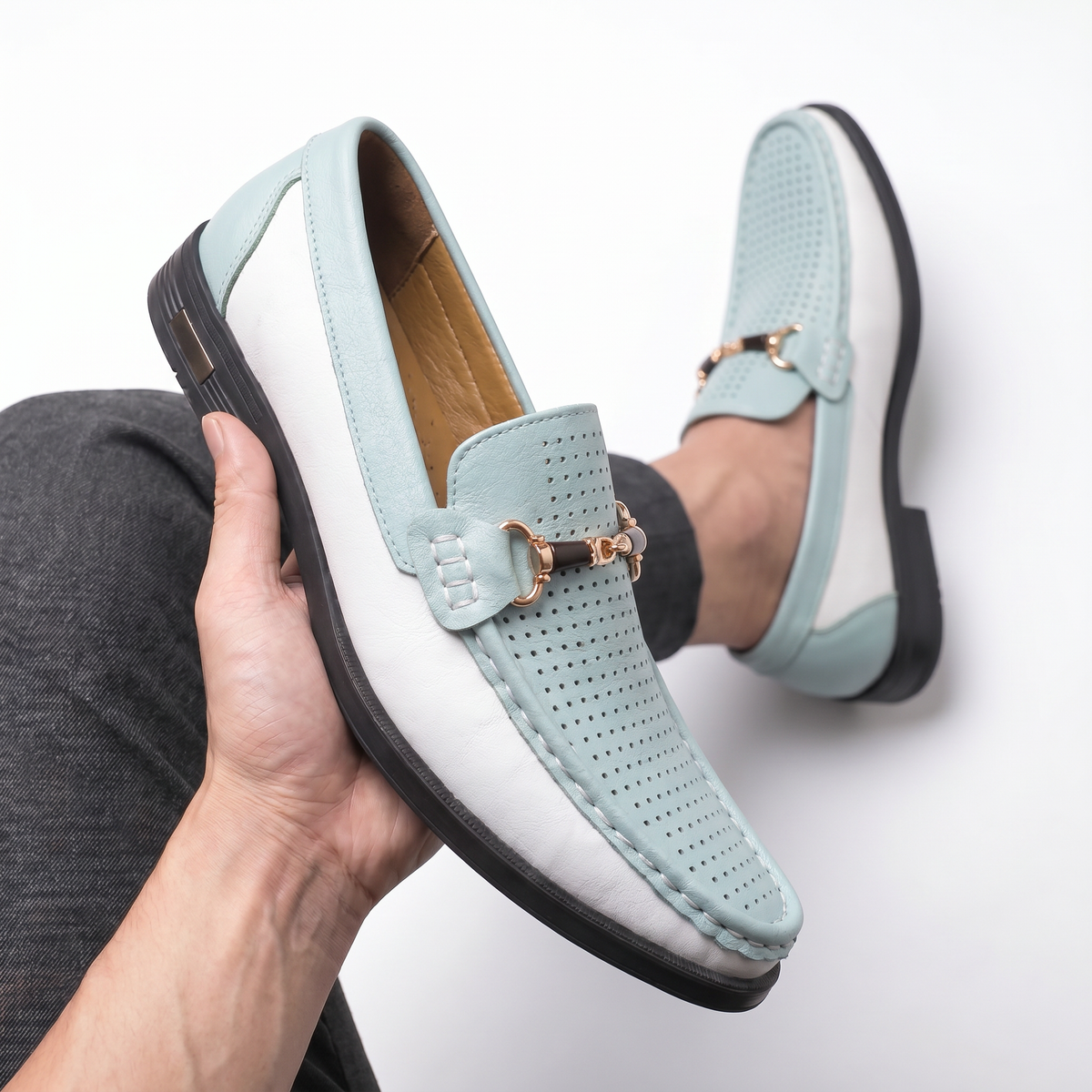 DIEGO | Mocasines de Piel Multicolor