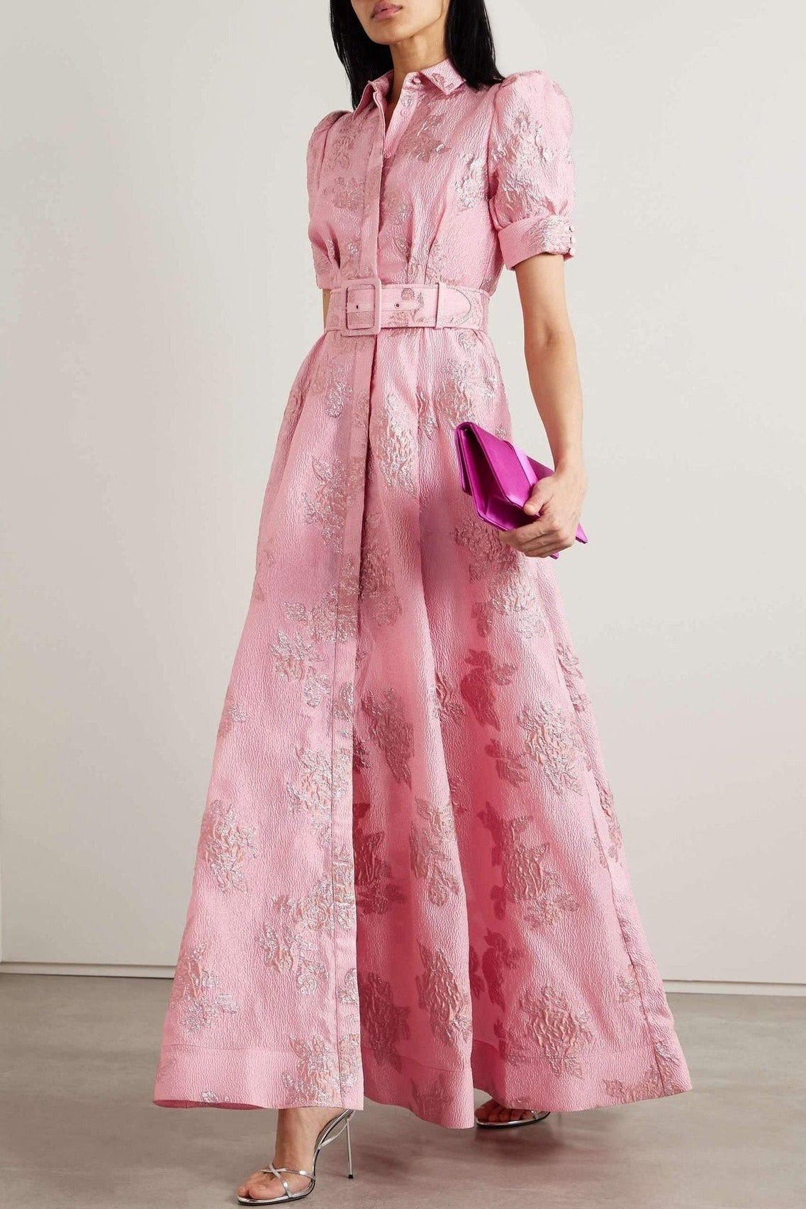 ANABELLA - VESTIDO CON MANGAS ABULLONADAS