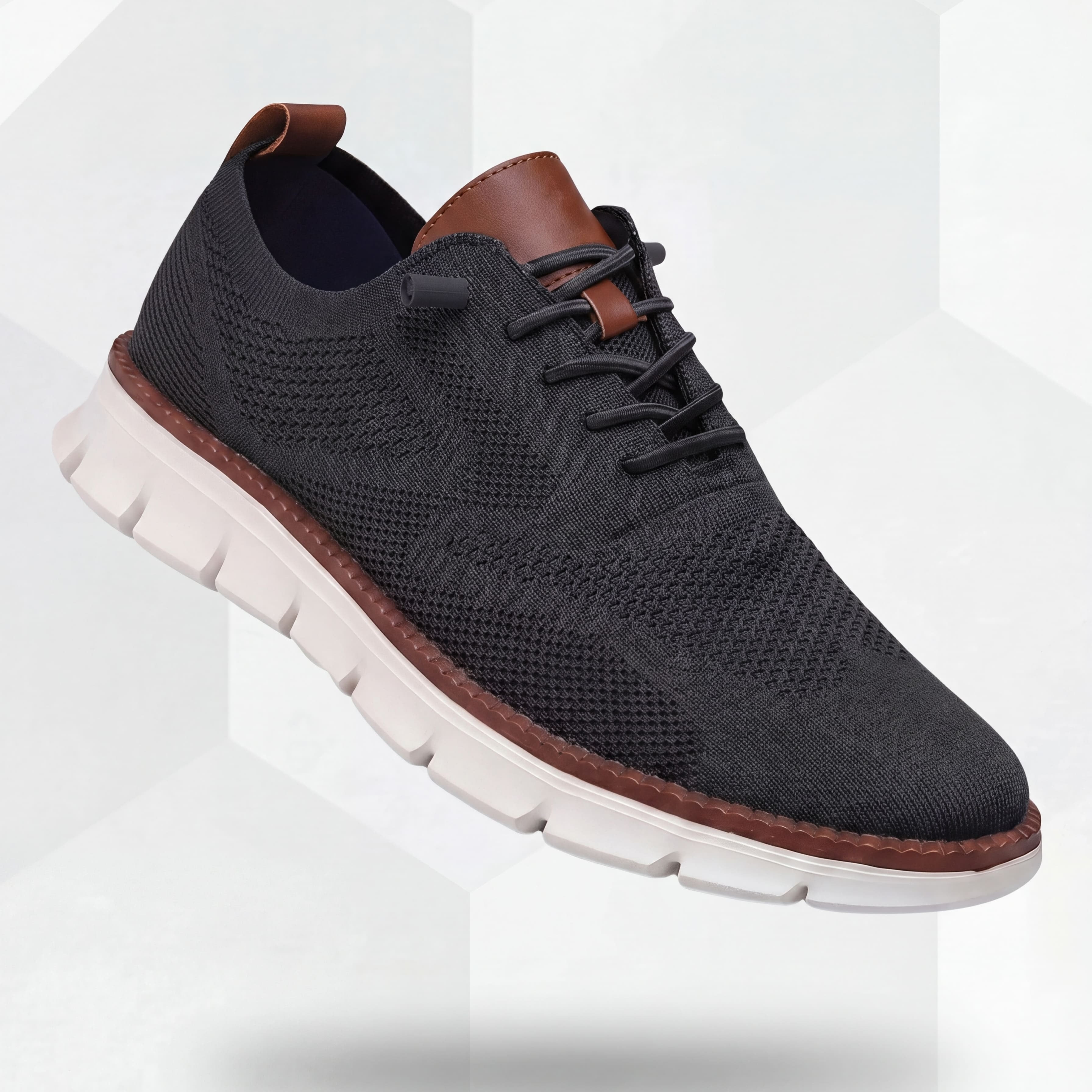 Zapatos Transpirables Ultracomfort: Negro-Blanco