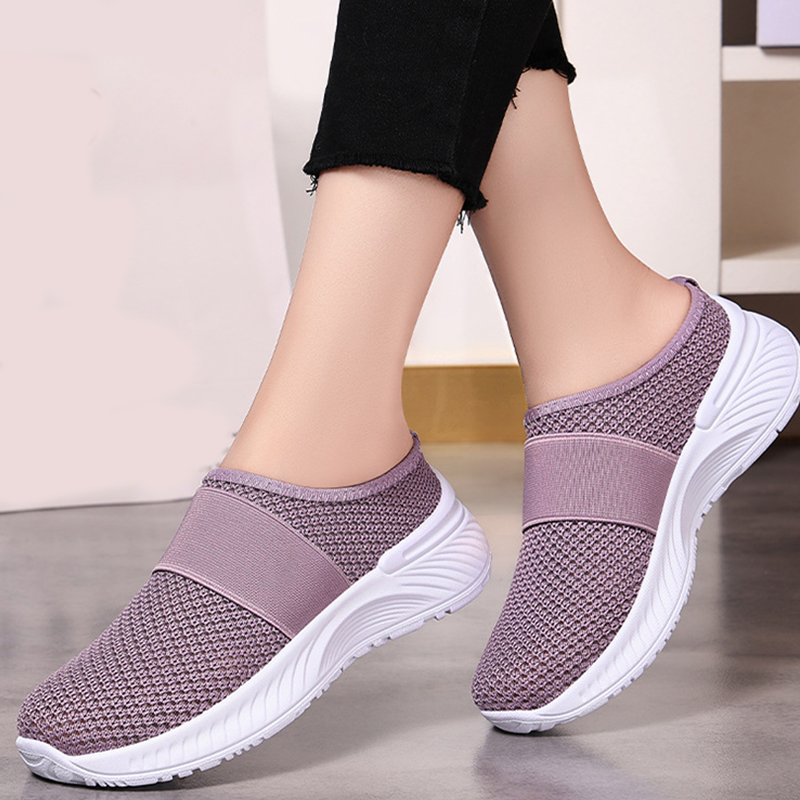 Zapatos sin cordones antideslizantes y transpirables