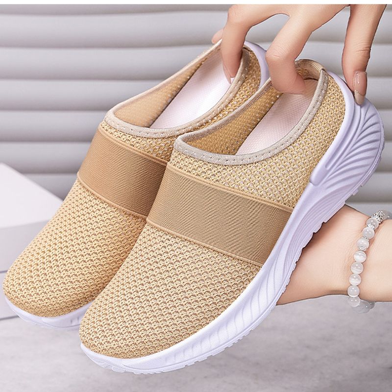 Zapatos sin cordones antideslizantes y transpirables