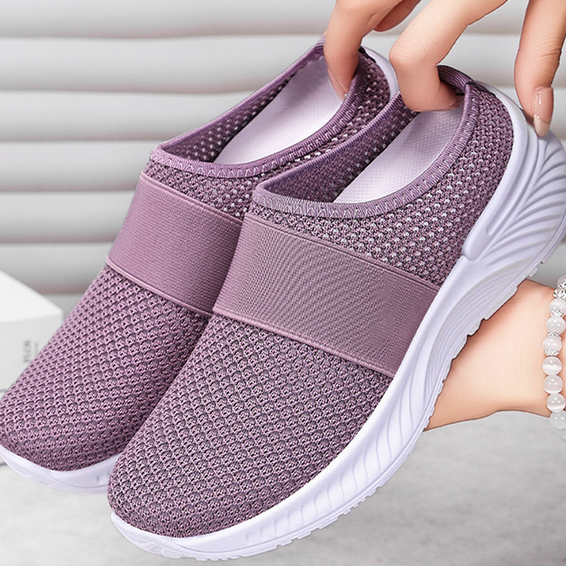 Zapatos sin cordones antideslizantes y transpirables